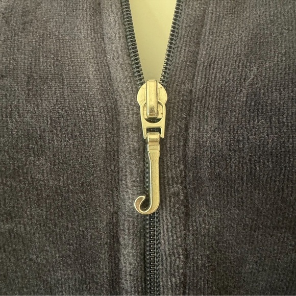 JUICY COUTURE Rare Vintage 2006 Velour Track Jacket Zip Up Navy Blue Size Medium - Picture 6 of 16